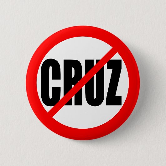 "KEIN CRUZ" 2,25 Zoll Button (Vorderseite)