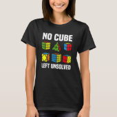 Kein Cube Verlassen ungelöste konkurrierende Puzzl T-Shirt (Vorderseite)