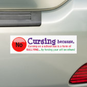 Kein Curling auf einem Schulbuszeichen/Sticker Autoaufkleber (Auf Auto)