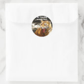 Kein Cussing_Sticker Runder Aufkleber (Tasche)