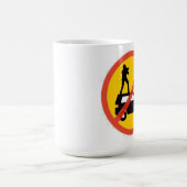 Kein Dachfahren Eurozeichen Kaffeetasse (Mittel)
