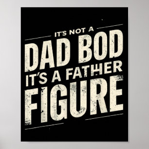 Kein Dad BOD Ein Vater Vorbild Vatertag Retro Poster