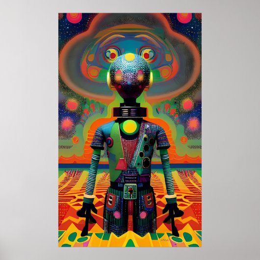 Kein Dampf für Cyborg Willie Ken Gage Art Poster (Vorne)