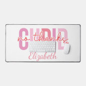 Kein Dank an Cupid Funny Individuelle Name Valenti Schreibtischunterlage (Tastatur & Maus)