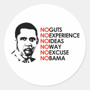 KEIN, DAS ER NICHT KANN RUNDER AUFKLEBER