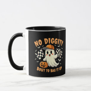 Kein Diggy Bout zum Bag It Up Halloween Ghost Tasse