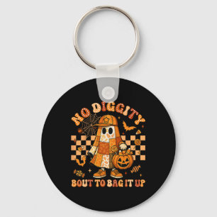 Kein Digity-Bout, um das Ghost-Pumpkin-Patchwork z Schlüsselanhänger