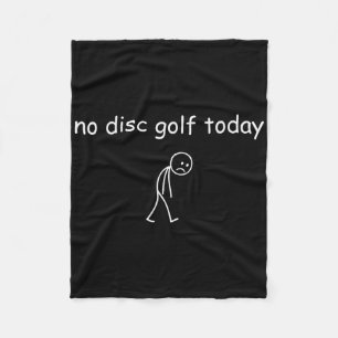 Kein Discgolf heute, lustiger trauriger Spieler fü Fleecedecke