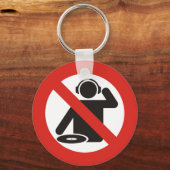 Kein DJ Zone Schlüsselanhänger (Vorderseite)