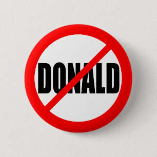 "KEIN DONALD " BUTTON