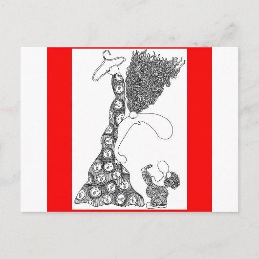 Kein Drahthänger! Postkarte (Vorderseite)
