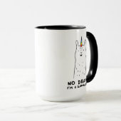 Kein Drama bin ich ein Llamacorn Tasse (VorderseiteRechts)