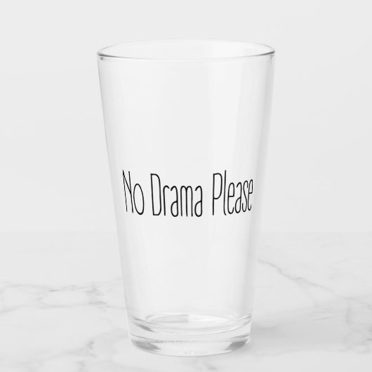 Kein Drama bitte Glas (Vorderseite)