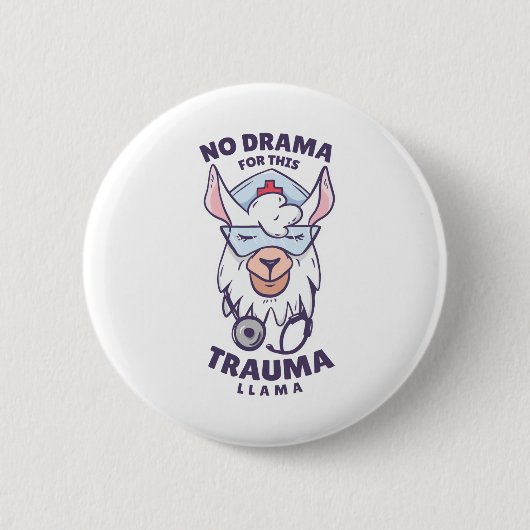 KEIN DRAMA FÜR DIESE TRAUMLAMA BUTTON (Vorderseite)