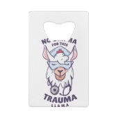 KEIN DRAMA FÜR DIESE TRAUMLAMA GELDBEUTEL FLASCHENÖFFNER (Rückseite)