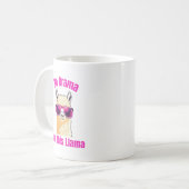 Kein Drama für diesen Llama - Funny Llama Kaffeetasse (Vorderseite Links)