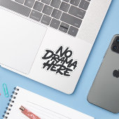 Kein Drama hier Aufkleber (Laptop mit iPhone)