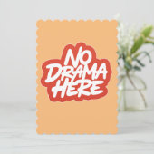 Kein Drama hier Feiertagskarte (Stehend Vorderseite)
