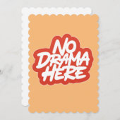 Kein Drama hier Feiertagskarte (Vorne/Hinten)