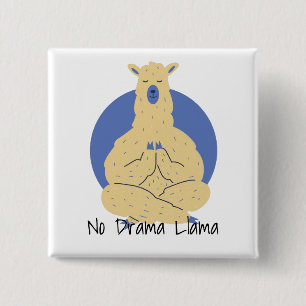 Kein Drama-Lama in der Yoga-Pose Button