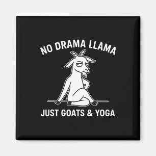 Kein Drama Lama Nur Ziegen Und Yoga Lustiges Tier  Magnet