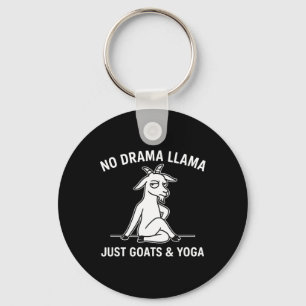 Kein Drama Lama Nur Ziegen Und Yoga Lustiges Tier Schlüsselanhänger
