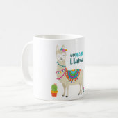 Kein Drama-Lama Personnalised Kaffeetasse (Vorderseite Links)