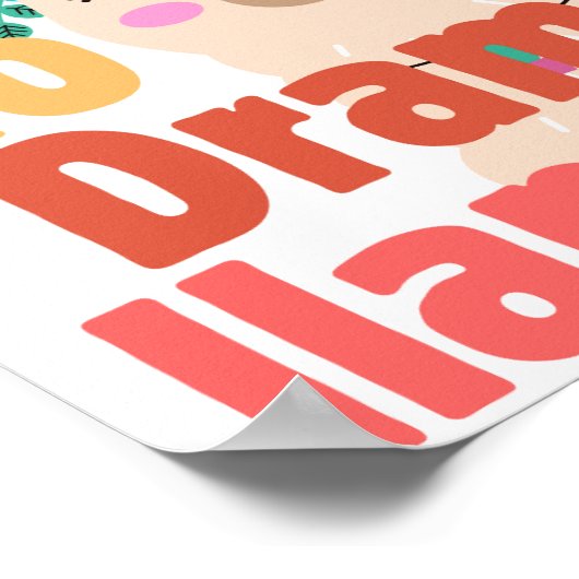 kein Drama-Lama-Poster Poster (Ecke)