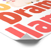 kein Drama-Lama-Poster Poster (Ecke)