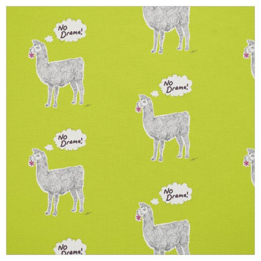Kein Drama-Lama Stoff (Muster)
