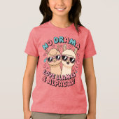 Kein Drama, Liebe Llamas & Alpacas! Tri-Blend Shirt (Vorderseite)