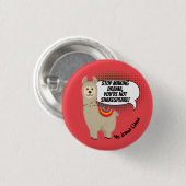 Kein Drama Llama (du bist nicht Shakespeare!) Button (Vorne & Hinten)
