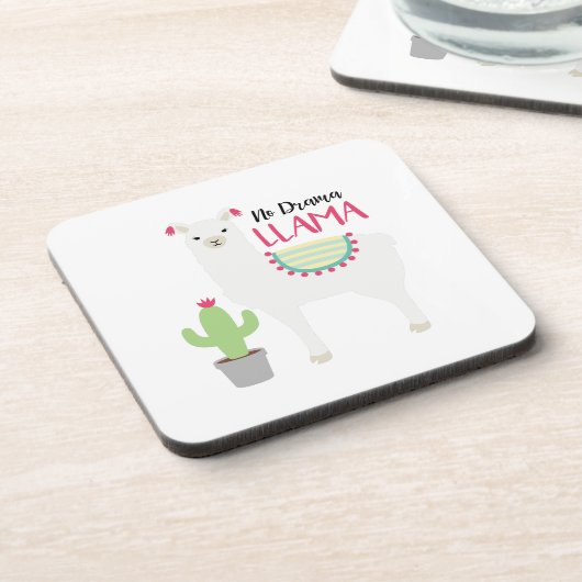 Kein Drama Llama Getränkeuntersetzer (Linke Seite)