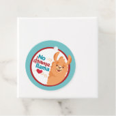 Kein Drama Llama (Warm) Aquamarin Geschenkanhänger (Beispiel)