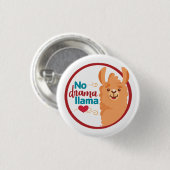 Kein Drama Llama (Warm) Button (Vorne & Hinten)