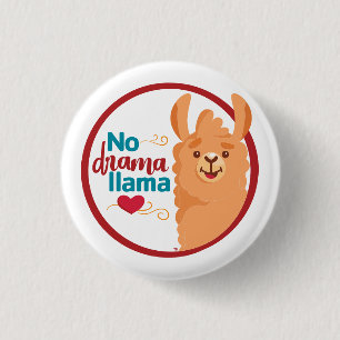 Kein Drama Llama (Warm) Button