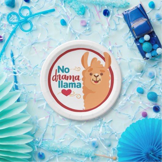 Kein Drama Llama (Warm) Pappteller (Party)
