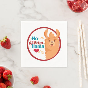 Kein Drama Llama (Warm) Serviette