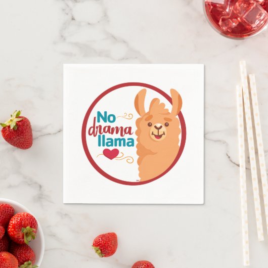Kein Drama Llama (Warm) Serviette (Beispiel)