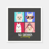 Kein Drama Llamas Serviette (Vorderseite)