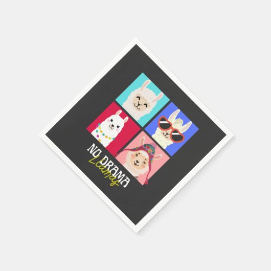 Kein Drama Llamas Serviette (Ecke)