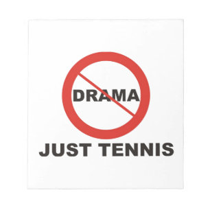 Kein Drama nur Tennis Notizblock