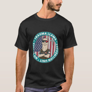 Kein Drama Trauma Llama Nurse Funny EMS T - Shirt 