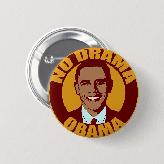 Kein Dramaobama-Knopf Button (Vorne & Hinten)
