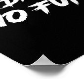 Kein Drift No Fun Sprichwort Zitat Funny Racing & Poster (Ecke)