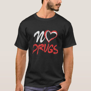 Kein Drogenbewusstseinsmonat Hiv-Aids-Bewusstseins T-Shirt