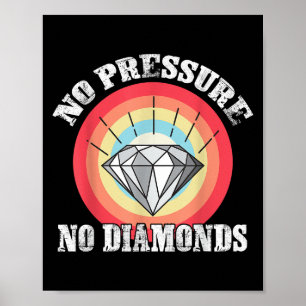 Kein Druck Keine Diamanten Grafik T-Shirt für Frau Poster