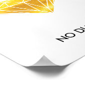 Kein Druck Keine Diamanten Imitate Gold Foil Motiv Poster (Ecke)