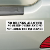 KEIN DRUNKS ERLAUBT AUTOAUFKLEBER (Auf Auto)