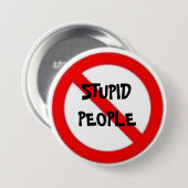 Kein dummer Leute-Knopf Button (Vorne & Hinten)